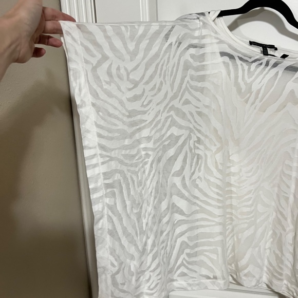 Zebra print burnout top - Picture 3 of 5